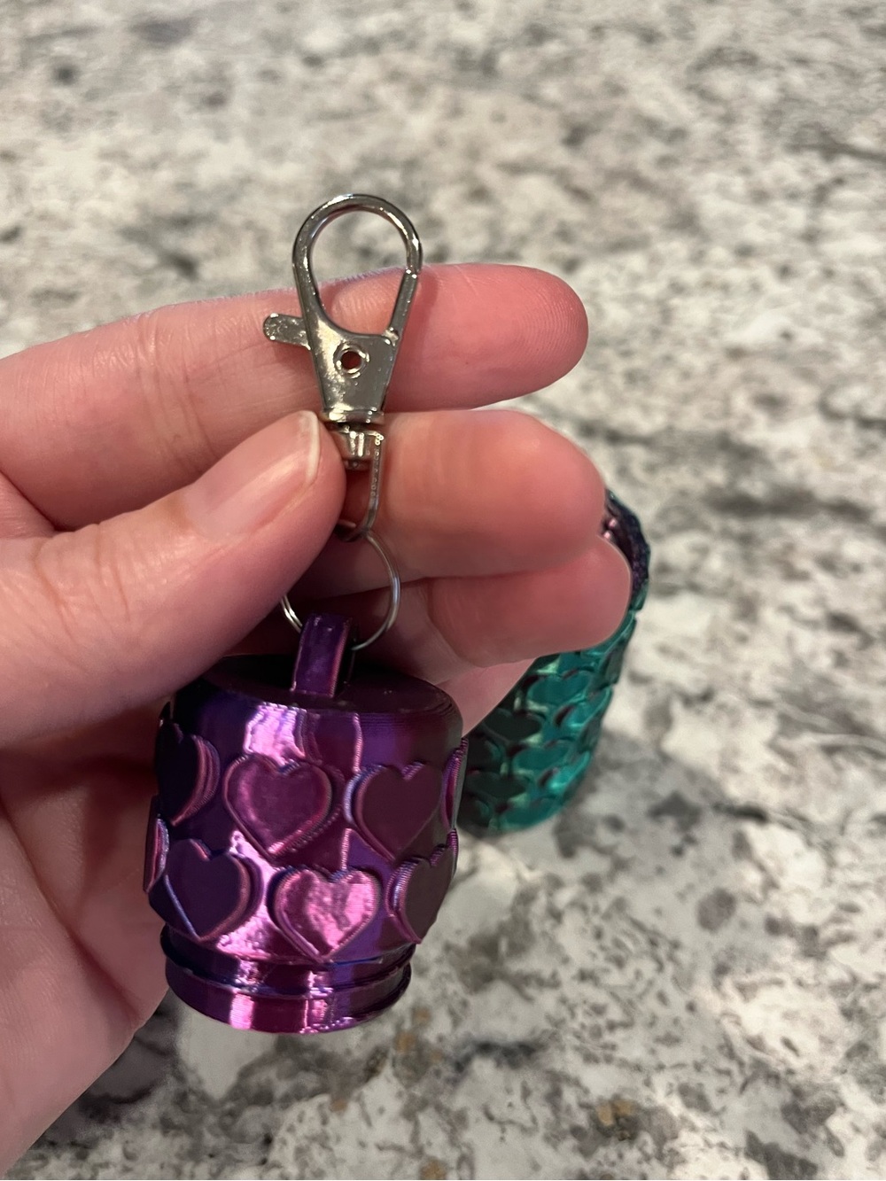 3d Printed Chapstick or Lipstick Holder Keychain - Picture 6 of 10